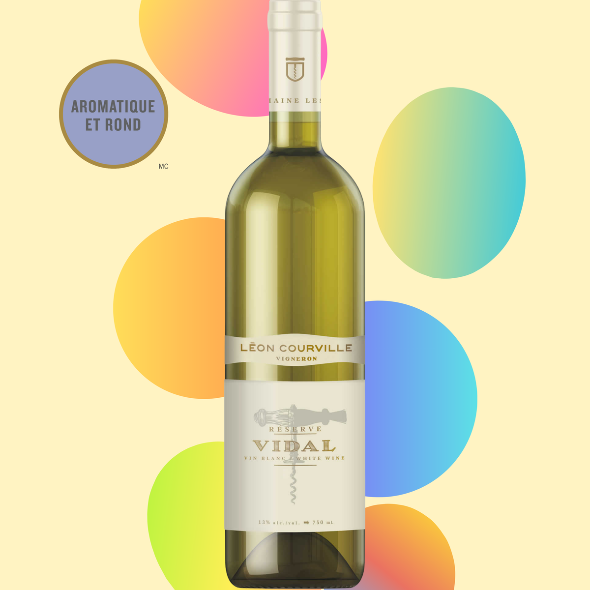 Vidal Reserve Oaked White Wine – Courville Vineyard – Vignoble
